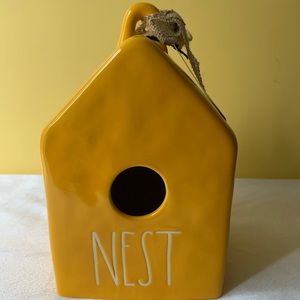 Rae Dunn Nest Dark Yellow Birdhouse